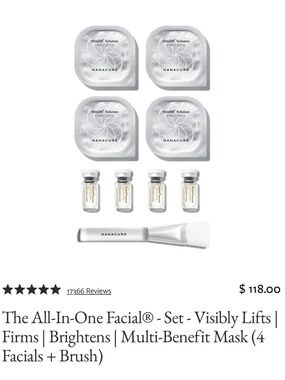 Hanacure Facial Set/4 Facials/NIB/SEALED! Brand new! Arrived yesterday!!!!